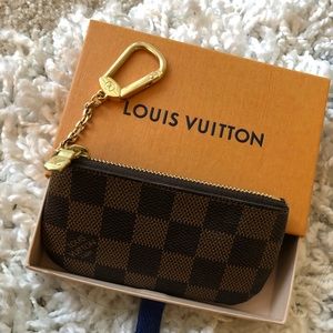 Louis Vuitton key pouch in Damier Ebene